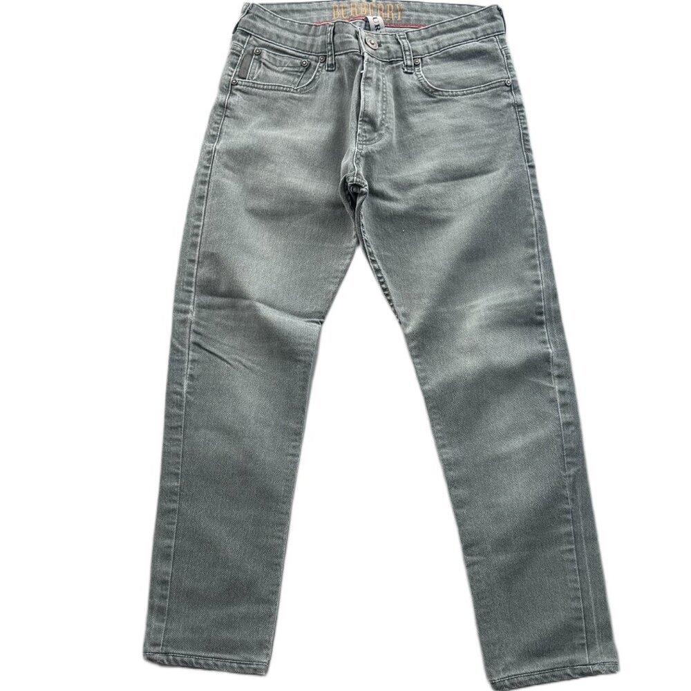 BURBURY London Men’s Gray Denim Jeans Size 33 Straight Slim Fit